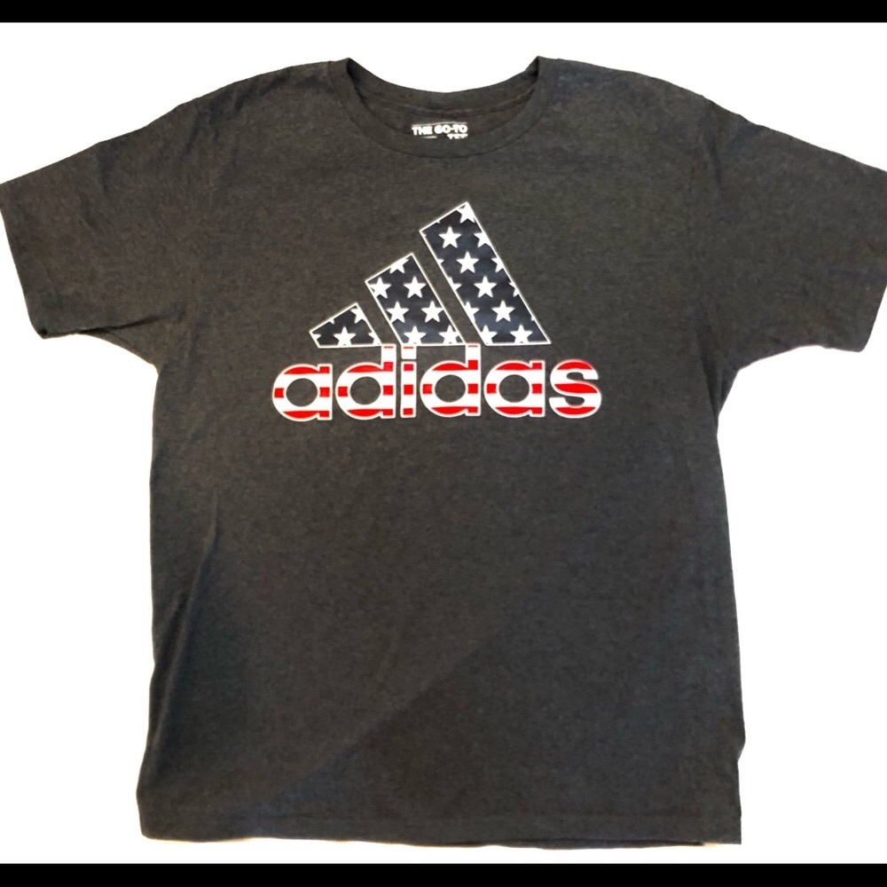NEW Adidas USA American Flag Goto T-shirt 🇺🇸